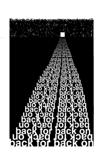 Textbild "back for back on"