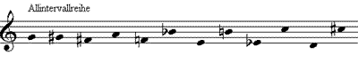 chromatische "Allintervallreihe"
